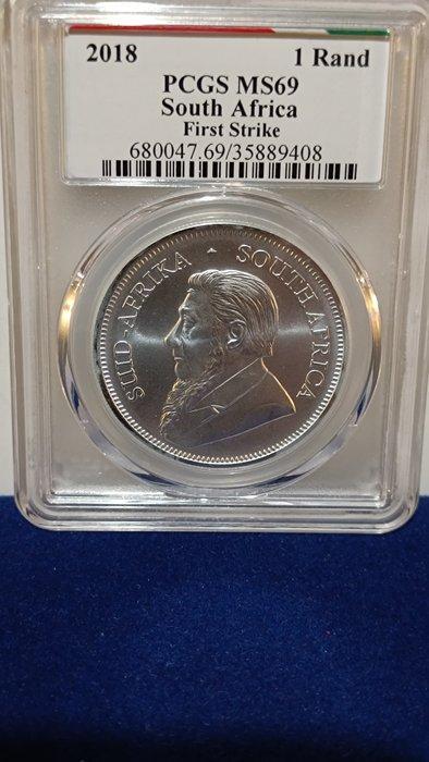 Zuid-Afrika. 1 Rand 2018 Krugerrand, 1 Oz (.999), gradée par, Postzegels en Munten, Munten | Europa | Niet-Euromunten