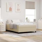 vidaXL Boxspring bed Grijs groen 160 x 200 cm Katoenen stof, Huis en Inrichting, Verzenden, Nieuw, Groen