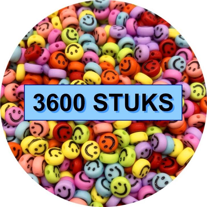 Fako Bijoux® - Emoji / Smiley Kralen Bulk - Acryl - 7mm -, Hobby en Vrije tijd, Kralen en Sieraden maken, Verzenden