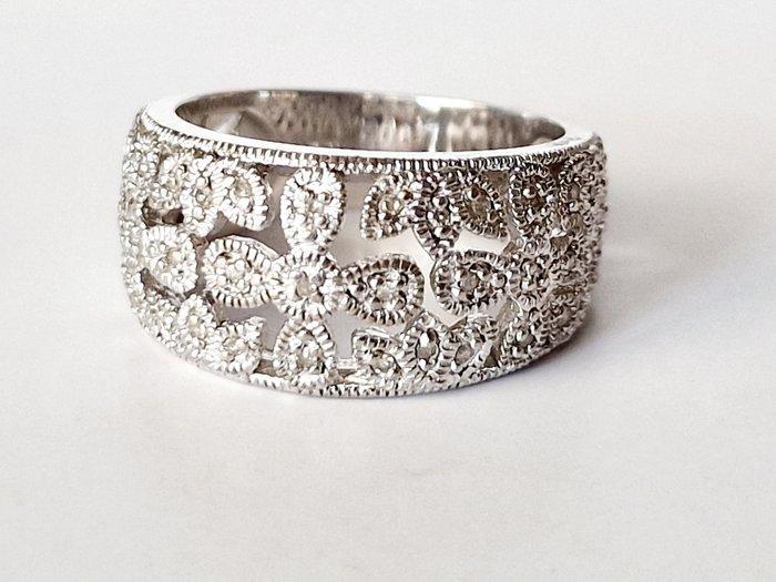 Zonder Minimumprijs - Ring Platina, Zilver Diamant, Sieraden, Tassen en Uiterlijk, Ringen