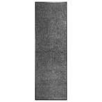 vidaXL Deurmat wasbaar 60x180 cm antraciet, Tuin en Terras, Deurmatten, Verzenden, Nieuw