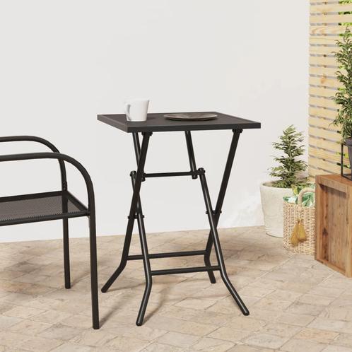 vidaXL Tuintafel inklapbaar 50x50x72 cm staalgaas, Tuin en Terras, Tuintafels, Nieuw, Metaal, Verzenden