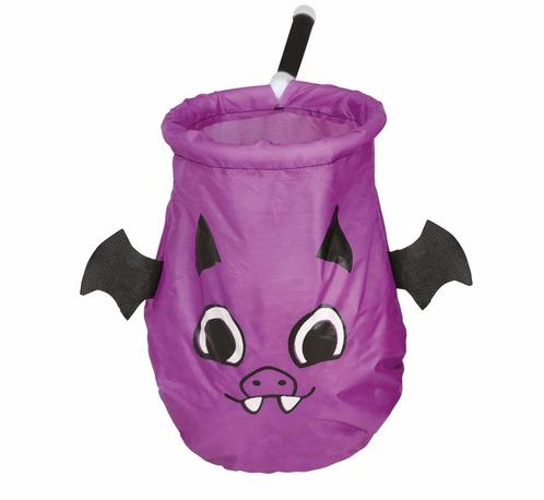 Paarse Halloween Snoep Zak Vleermuis, Hobby en Vrije tijd, Feestartikelen, Nieuw, Verzenden