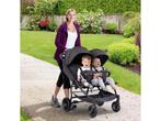 Costway Tweelingkinderwagen – Opvouwbaar & Verstelbare, Verzenden, Nieuw