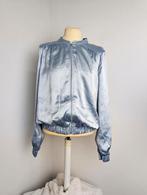 Vila light blue satin bomber jacket, Verzenden, Nieuw