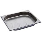 GGM Gastro | RVS GN bak 1/2 - Geperforeerd - Hoogte: 40mm |, Verzenden