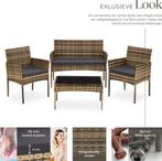 Tweedekans | tectake® - Wicker tuinset Palese - Zitgroep, Tuin en Terras, Tuinsets en Loungesets, Ophalen of Verzenden, Zo goed als nieuw