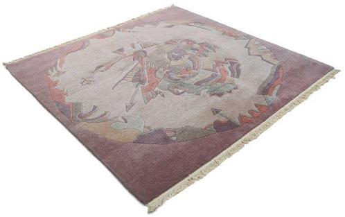 Nepal - Vloerkleed - 199 cm - 193 cm, Huis en Inrichting, Stoffering | Tapijten en Kleden