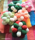 Gebreide kussen met glitters 50% korting Op = op!, Hobby en Vrije tijd, Breien en Haken, Verzenden, Nieuw, Breien, Overige typen