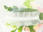 Luxe polscorsage  van zijdebloemen wit/groen kant en klaar, Ophalen of Verzenden, Nieuw