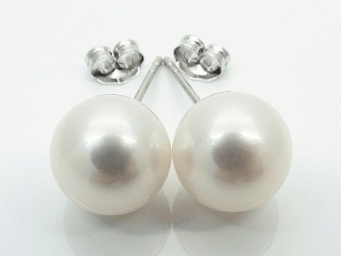 Zonder Minimumprijs - Oorstekers - 14 karaat Witgoud Parel -, Sieraden, Tassen en Uiterlijk, Antieke sieraden
