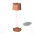 Oplaadbare LED Tafellamp Lido Perzik Oranje, Nieuw, Verzenden
