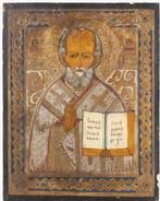 Icoon - Nikolaas de Wonderdoener - Hout, Antiek en Kunst