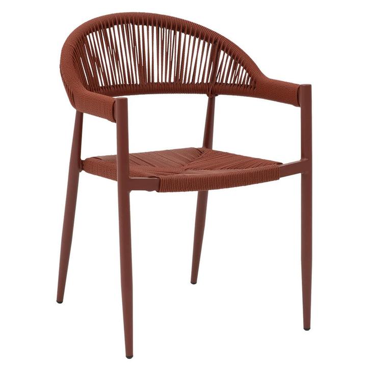 Stoel | VOLGA | Aluminium Rotan/Aluminium | Red |, Zakelijke goederen, Horeca | Keukenapparatuur, Nieuw in verpakking, Verzenden