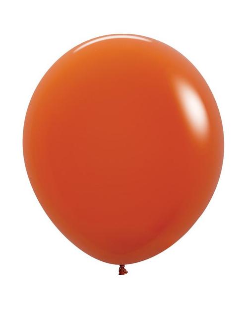 Ballonnen Sunset Orange 45cm 25st, Hobby en Vrije tijd, Feestartikelen, Nieuw, Verzenden