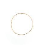 18 Krt. Gouden staafjes schakel armband | 20,5 cm (veerring), Sieraden, Tassen en Uiterlijk, Armbanden, Ophalen of Verzenden, Gebruikt