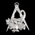 Insigne Masonic sterling silver wardens collar jewel in the, Antiek en Kunst, Antiek | Goud en Zilver