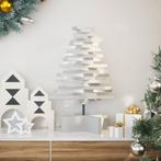 vidaXL Kerstdecoratie kerstboom 60 cm massief grenenhout wit, Diversen, Kerst, Verzenden, Nieuw
