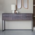*WOONWINKEL* Sidetable Met Lades Teakhout 135 Cm, Huis en Inrichting, Tafels | Sidetables, Verzenden, Nieuw