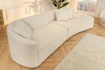 Moderne bank ATELIER L 330cm beige Bouclé XXL bank incl., Huis en Inrichting, Banken | Bankstellen, Ophalen of Verzenden, Nieuw
