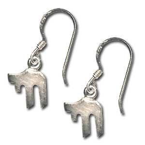 Oorhangers, zilver met een kleine Chai (=Leven) beschikbaar voor biedingen