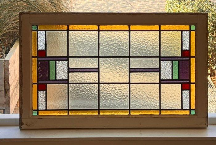 Art Nouveau Glas-in-loodraam - 1900-1910 - ca. 1910 – Den, Antiek en Kunst, Kunst | Designobjecten