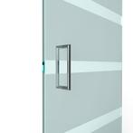 U-greep rond voor glazen deur ø 19mm - L: 319x300mm - Chroom, Doe-het-zelf en Verbouw, Deuren en Horren, Ophalen of Verzenden