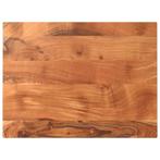 Massief Houten Tafelblad 90x70 - Tweedekansje - Acaciahout, 50 tot 100 cm, Nieuw, Tafelblad, Rechthoekig