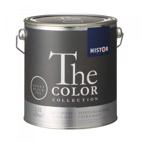 Histor The Color Collection KALKMAT - Count Black 7503 -..., Doe-het-zelf en Verbouw, Verf, Beits en Lak, Verf, Zwart, Nieuw, Minder dan 5 liter