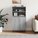 vidaXL buffetkast 60x36x110 cm bewerkt hout grijs sonoma, Huis en Inrichting, Verzenden, 100 tot 150 cm, Nieuw, 50 tot 100 cm