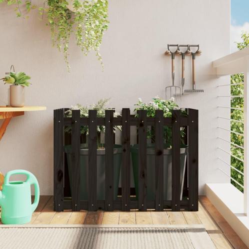 vidaXL Plantenbak verhoogd hekontwerp 100x50x70 cm, Tuin en Terras, Bloembakken en Plantenbakken, 100 cm of meer, Nieuw, Hout