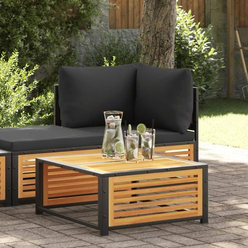 vidaXL Tuintafel 68x68x30 cm massief acaciahout, Tuin en Terras, Tuinsets en Loungesets, Nieuw, Hardhout, Verzenden