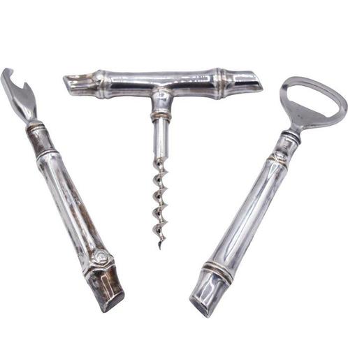 Pedro Durán - Kurkentrekker - Kurkenopeners etui - .925, Antiek en Kunst, Antiek | Goud en Zilver