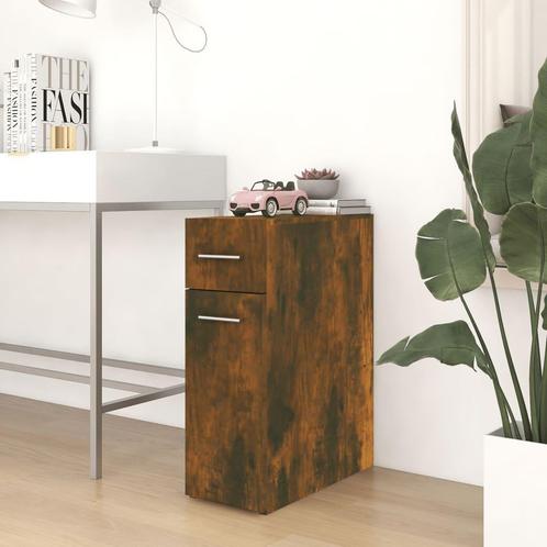 vidaXL Apothekerskast 20x45,5x60 cm bewerkt hout gerookt, Huis en Inrichting, Kasten | Overige, Nieuw, Verzenden