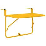 Balkontafel Geel 60cm - Staal | Retourdeal | Topkwaliteit, Ophalen of Verzenden, Nieuw, Rechthoekig, Metaal