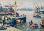 Evert Moll (1878-1955) - Bedrijvigheid in de haven