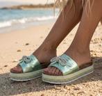 Shiny Slippers Groen  ACTIE  ACTIE, Ophalen of Verzenden, Nieuw, Groen, Slippers