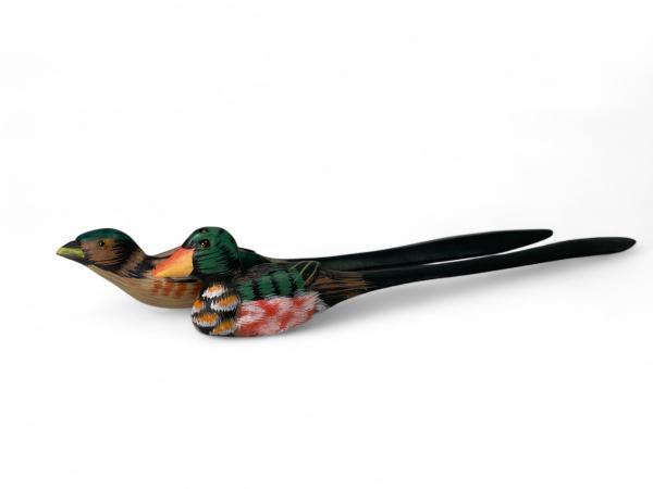 Veiling - 11x Uniek! Duckhunter Houten Vogel Briefopener col, Verzamelen, Beelden en Beeldjes, Gebruikt