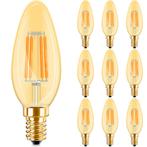 Voordeelpak 10x LED Lamp E14 Kaars Filament - Brinton -, Huis en Inrichting, Lampen | Losse lampen, Led-lamp, Soft of Flame, E14 (klein)