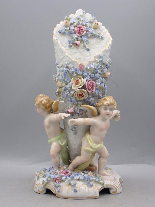 Schierholz, Plaue - Vaas - Porselein, Antiek en Kunst, Antiek | Glas en Kristal