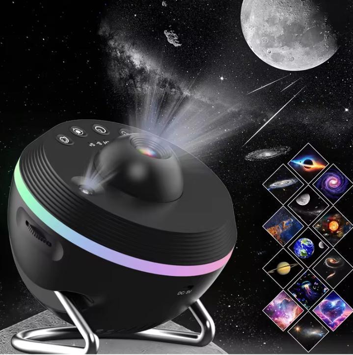 Galaxy Projector 13-in-1 – Sterrenhemel Nachtlamp Projector, Huis en Inrichting, Lampen | Tafellampen, Nieuw, Verzenden