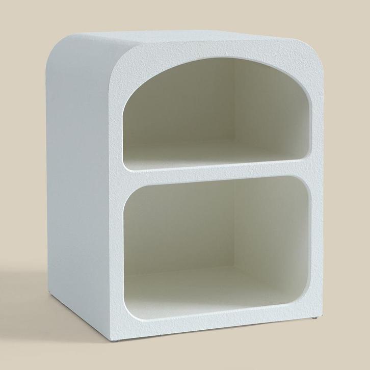 *WOONWINKEL* Organisch Nachtkastje Wit, Huis en Inrichting, Slaapkamer | Nachtkastjes, Nieuw, Verzenden