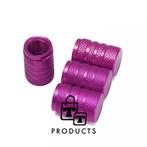 TT-products ventieldoppen 3-rings Purple aluminium 4 stuks, Auto diversen, Auto-accessoires, Nieuw, Ophalen of Verzenden