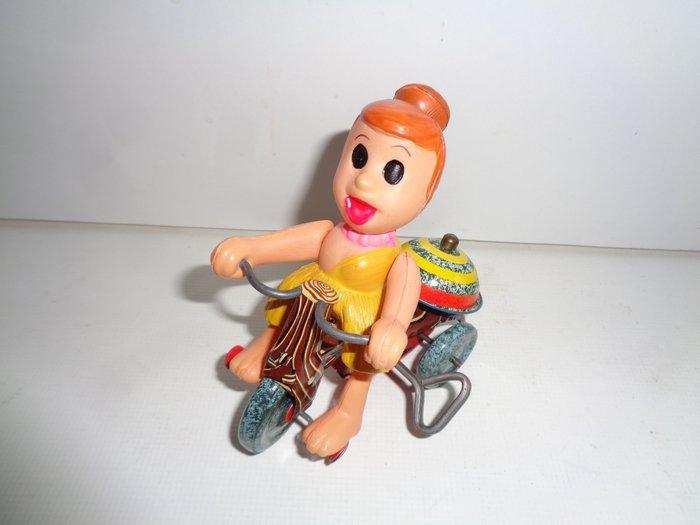 Marx - Wilmar uit The Flintstones op een driewieler met bel,, Antiek en Kunst, Antiek | Speelgoed