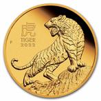 Gouden Lunar III - 1/4 oz 2022 Year of the Tiger Proof, Goud, Losse munt, Verzenden