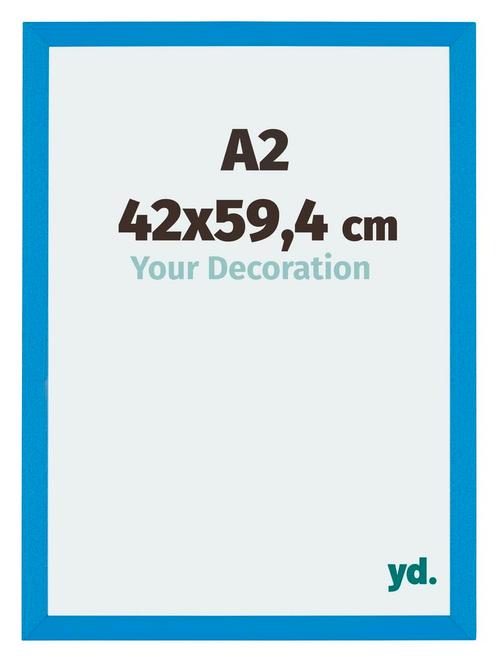 Fotolijst A2 - 42x59,4 cm - Helder Blauw - MDF - Mura, Huis en Inrichting, Woonaccessoires | Lijsten, Nieuw, Verzenden