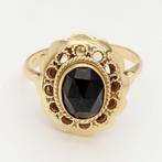 Zonder Minimumprijs - Ring - 14 karaat Geel goud - Granaat, Sieraden, Tassen en Uiterlijk, Ringen, Nieuw