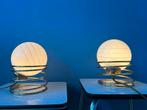 Mid Century Hollywood Regency Opaline Glass Eyeball Table La, Huis en Inrichting, Lampen | Tafellampen, Ophalen of Verzenden, Nieuw