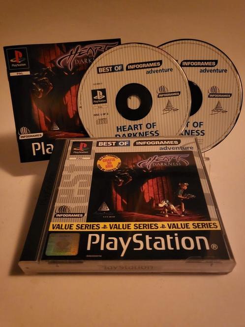 Heart of Darkness Playstation 1, Spelcomputers en Games, Games | Sony PlayStation 1, Ophalen of Verzenden