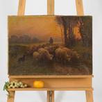 Dominique Adolphe Grenet de Joigny (1821-1885) - Sheepherder, Antiek en Kunst